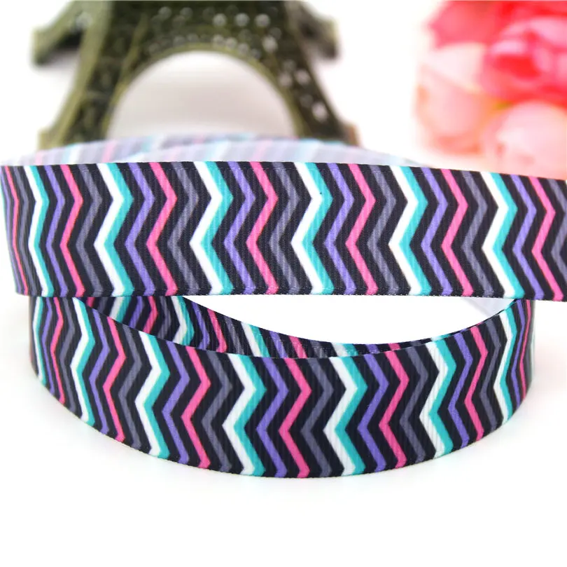 DUWES 7/8 ''Хэллоуин череп паук принт репсовая лента бант для волос головной убор