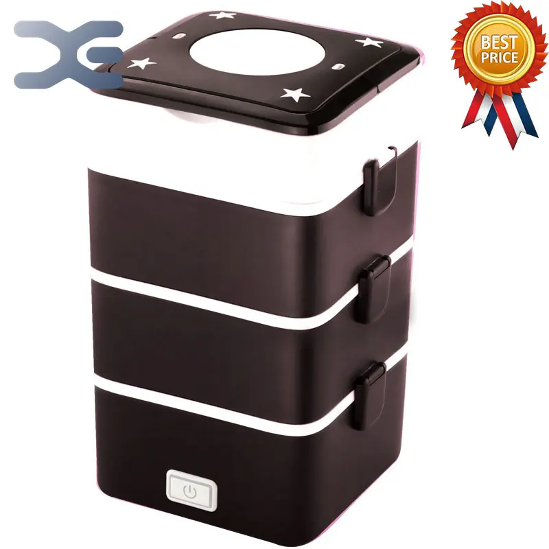 4 слойная квадратная рисоварка 2.2л мелкая бытовая техника Электрический Ланч