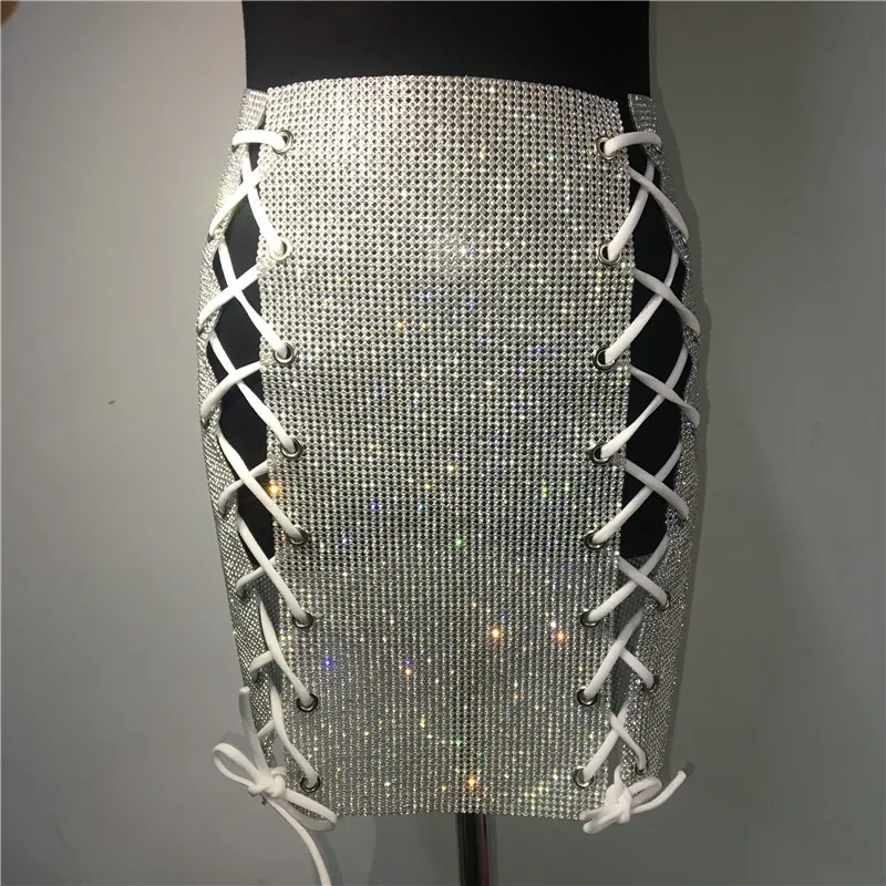 Модный сексуальный комплект из двух предметов со стразами для женщин