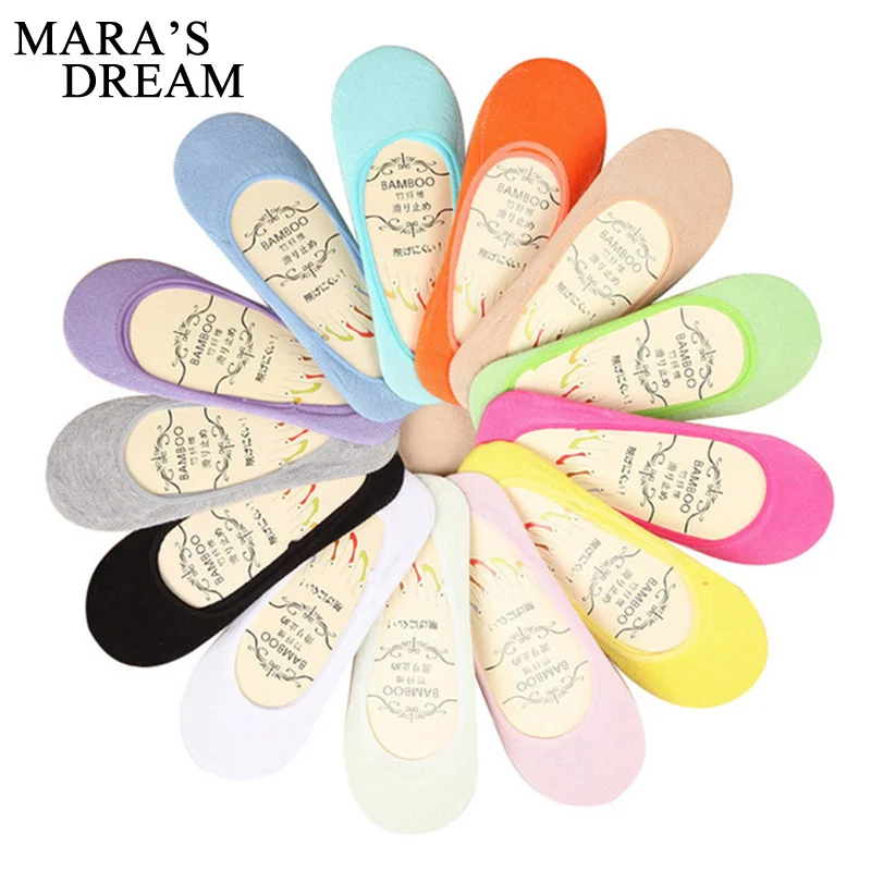 3 пары/Лот женские летние носки лодочки карамельных цветов из бамбукового