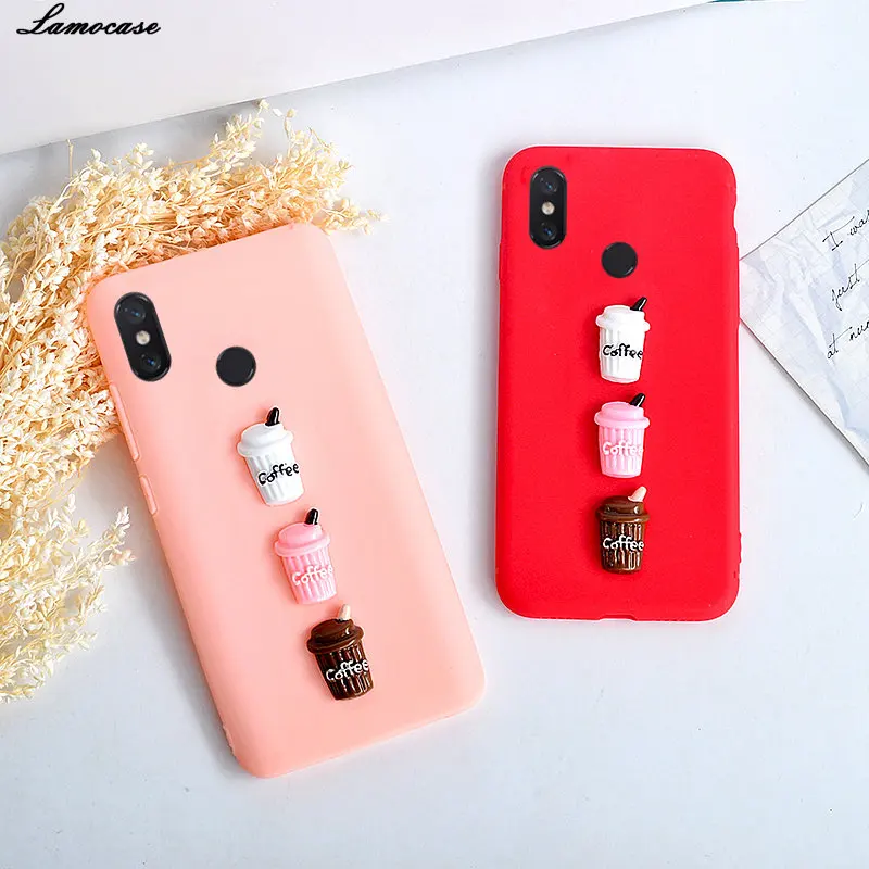 Модные 3D чехол для Xiaomi mi 6X A2 x S 2 lk ТПУ карамельного цвета Красный S2 силиконовый