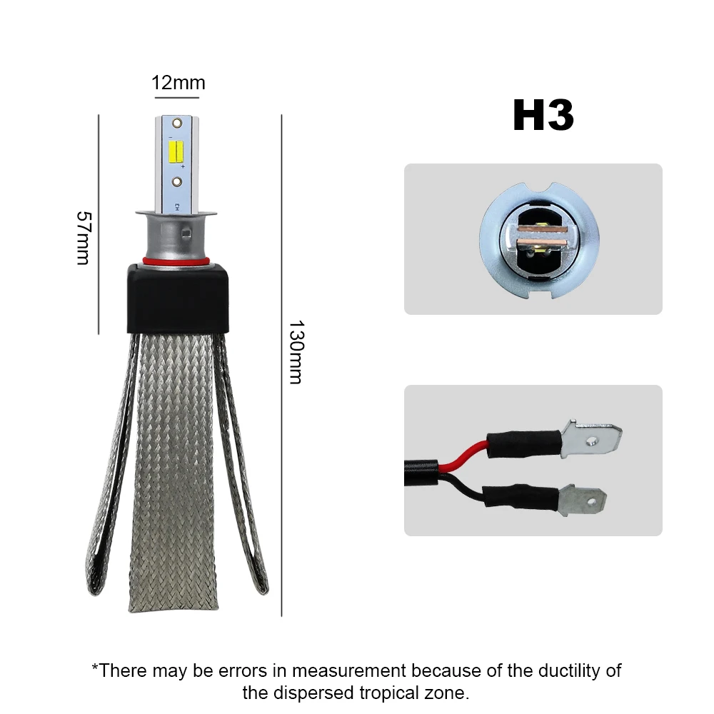 CROSSFOX 12V 60W 3000K 4300K 6000K Авто Лампа H7 светодиодный H4 H1 H11 9005 9006 9003 HB2 HB3 HB4 H3 светодиодный 9600LM автомобилей головной светильник Светильник лампы