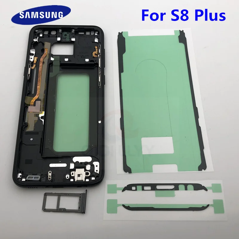 S8 + Замена средняя рамка Корпус Шасси для Samsung Galaxy Plus G955 SM G955F G955FD одиночный/Dual