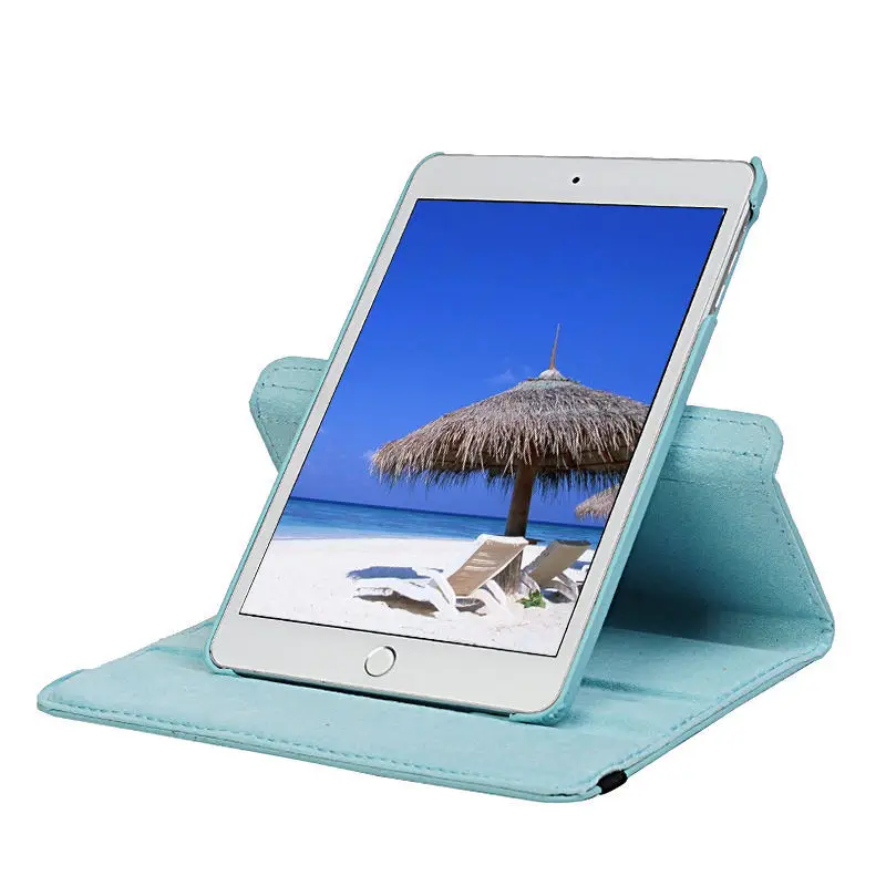 TURATA кожаный чехол для iPad MINI Mini 3 2 1 Смарт Флип PU 360 вращающийся магнитный держатель