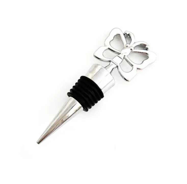 

100 pcs/lot Butterfly Theme Wine Bottle Stopper wedding favors and gifts DHL Fedex Free shipping SN1084