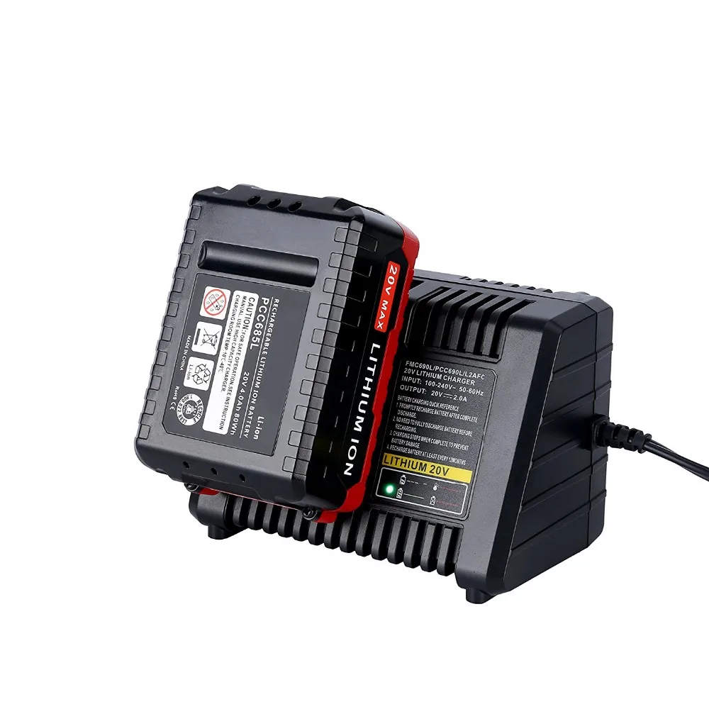 3 в 1 зарядное устройство для аккумулятора Black & Decker Для Porter cable Stanley 20V li ion LBXR20