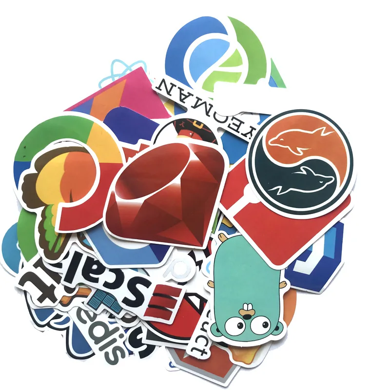 50 шт. интернет-Java JS Php Html программируемый язык классные наклейки облачный Докер