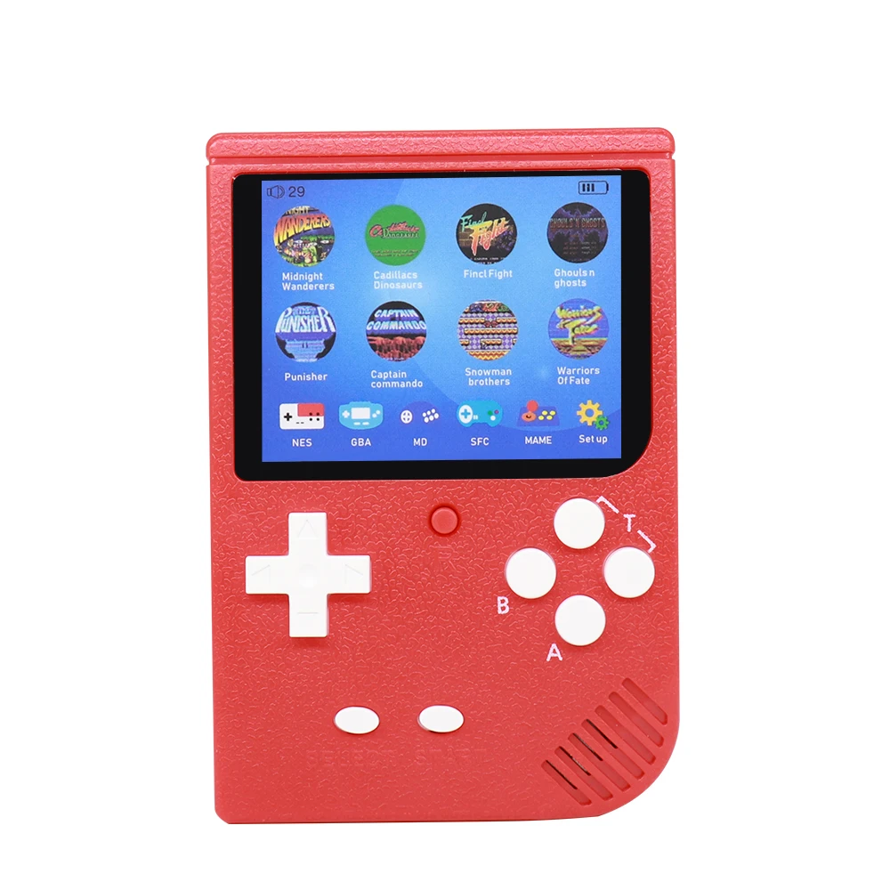 red Игровая консоль для видеоигр поддержка tf-карты для загрузки FC GBA NES MD MAME Five-in-one Ретро портативная игровая консоль - Цвет: red