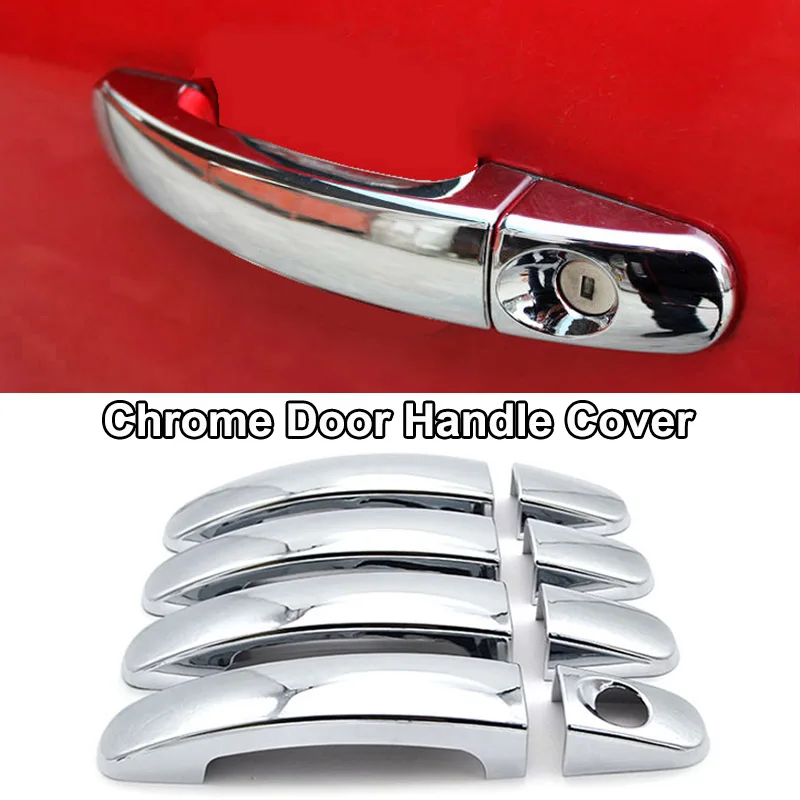 door handle cover Для Ford Escape Kuga хромированный передний задний противотуманный светильник, дверная ручка, накладка на корпус, накладка, защита для украшения автомобиля - Цвет: door handle cover