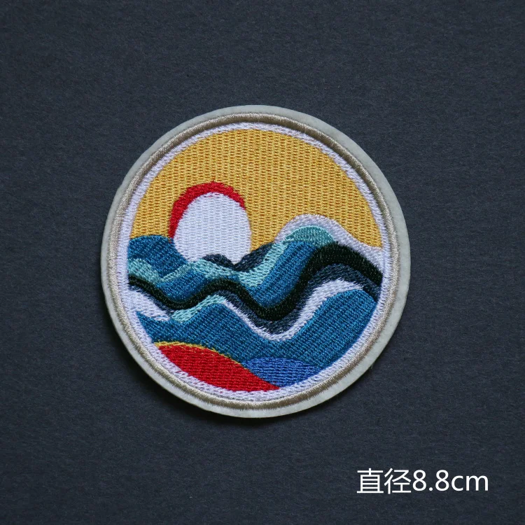Sun Moon/в форме сердца рука кошка &quotсделай сам&quot значки Звездная ночь живопись