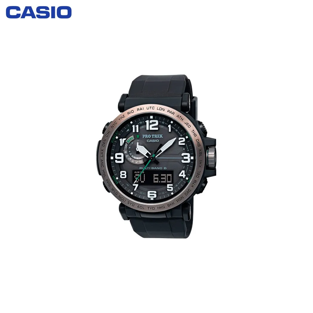 Наручные часы Casio PRW 6600Y 1E мужские кварцевые на пластиковом ремешке|Мужские