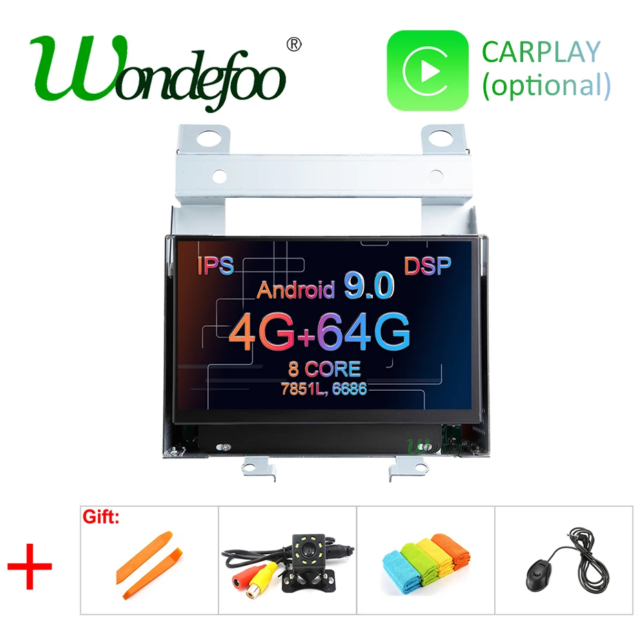 Android 9,0 4G ram 64G rom Автомобильный gps для Land Rover freelander 2 2007-2012 Радио Стерео навигация аудио без DVD плеера