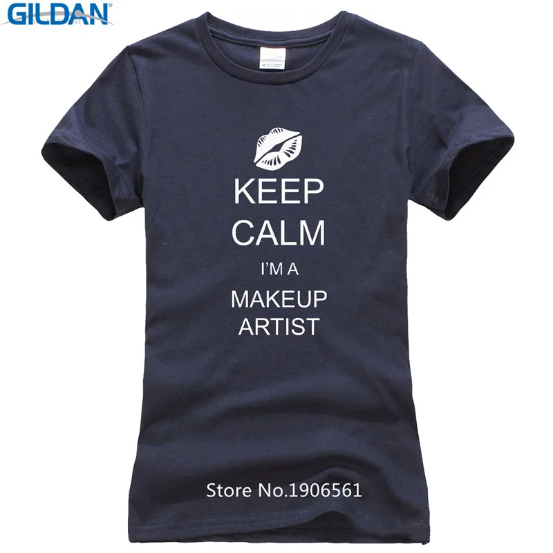 Черный Стиль Женская мода Экипаж Средства ухода за кожей Шеи Keep Calm I am a Макияж