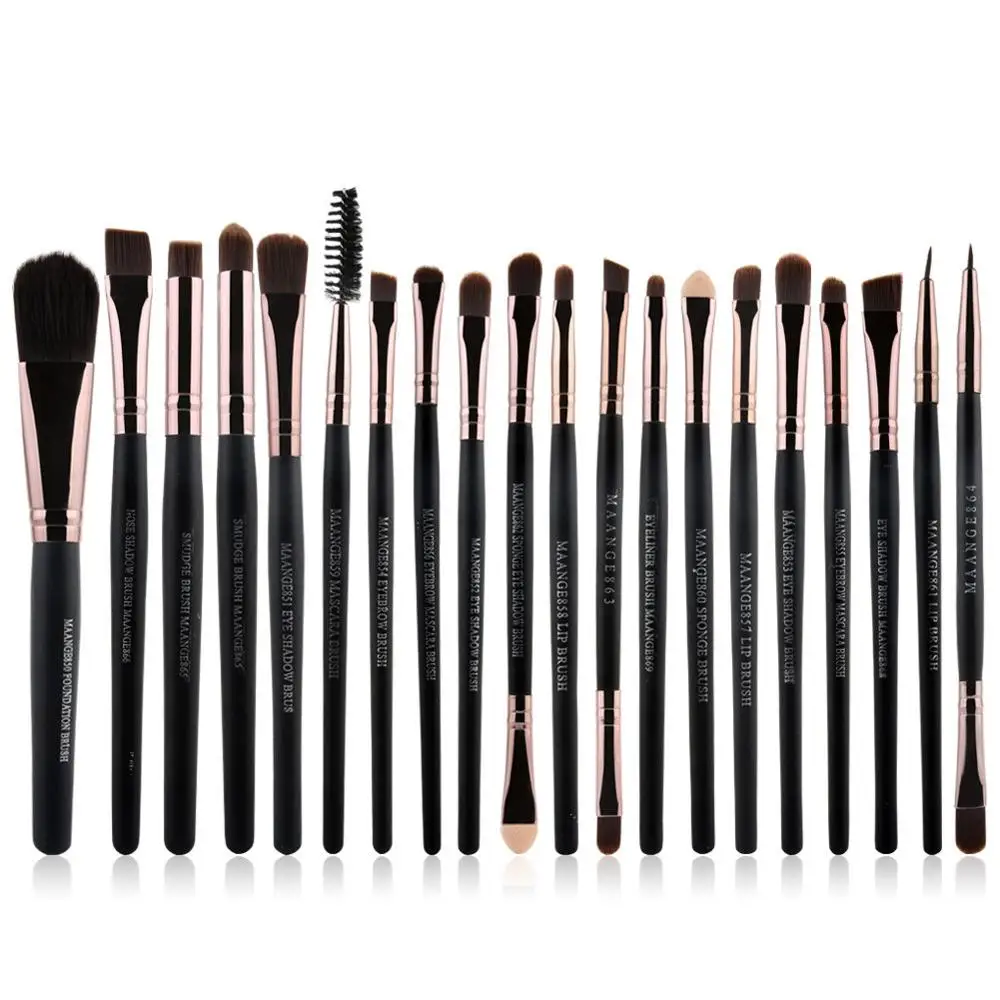 20 шт. набор кистей для макияжа кисть пудры тонального крема кисти контура лица