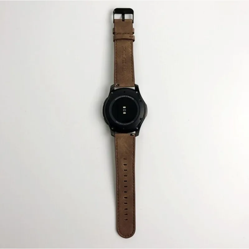 Хохлатый кожаный ремешок S3 Frontier для samsung Galaxy watch 46 мм 22 мм ремешок для часов huawei часы gt ремешок ретро браслет