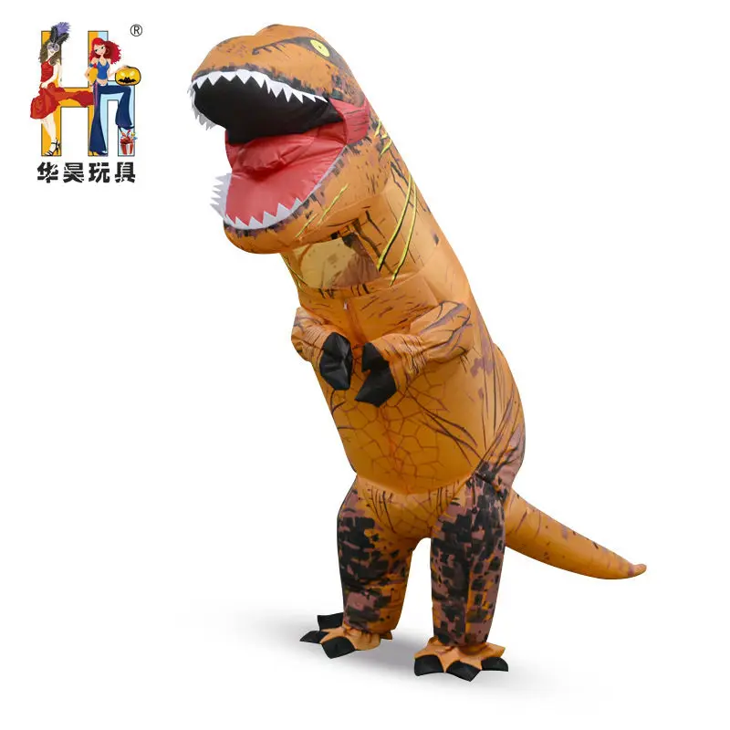 Аниме динозавра T-Rex в парк развлечений надувные костюм для взрослых Детские