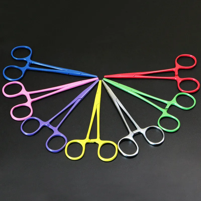 Хирургические ножницы 2 шт./лот прямые и изогнутые для травм гемостат щипцы