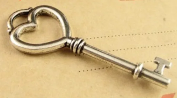

china scrapbook supplies-embellishments-alloy charms for scrapbooking-antique key charms-key shape charm