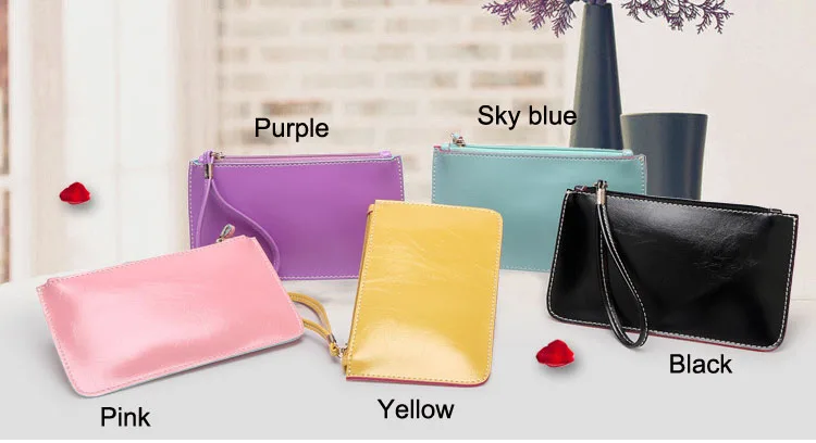 AliExpress модный кошелек для монет хорошего качества PU с пропиткой сумка для денег милый кошелек для девочки конфеты цвета мобильный телефон сумка FN344