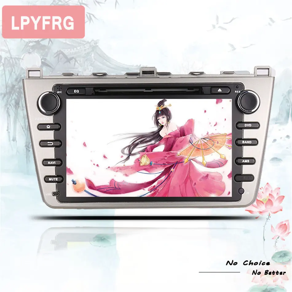 Goede 8 Inch In Dash 2din Auto Muziek Audio Fm Mp5 Media Unit Mp5 Gps Glonass Monitor Voor Mazda 6 Ruiyi 2008-2012 Aux Bt Usb Sd Rds Dab