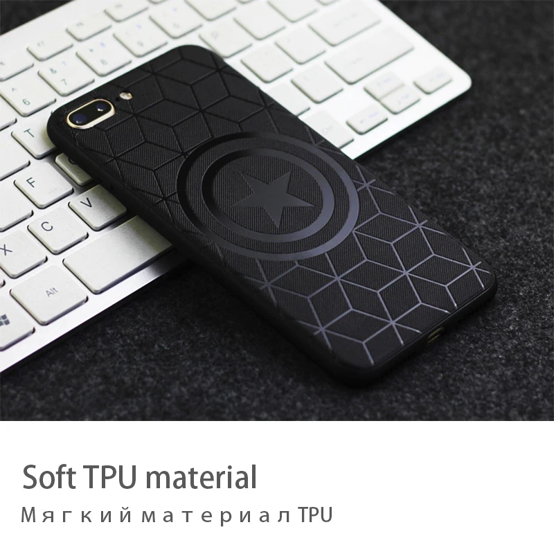 Luoyy fenjj блестящий чехол Мстители для iPhone 6 6s Plus задняя крышка Мягкий ТПУ телефона