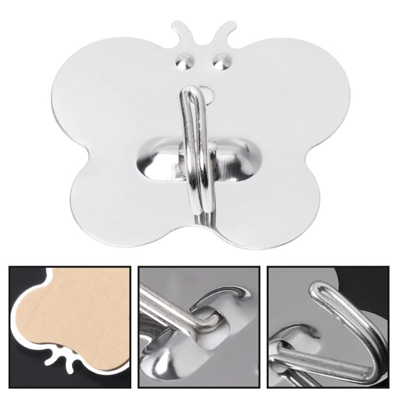 1 шт. крючок из нержавеющей стали без следов клейкий держатель настенный дверной