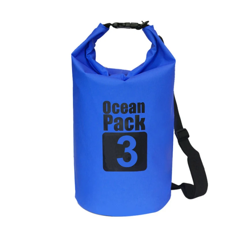 3L Dark Blue 3л Водонепроницаемый сухой мешок для хранения пакет мешок для плавания открытый Каякинг каноэ речной треккинг катание на лодках - Цвет: 3L Dark Blue