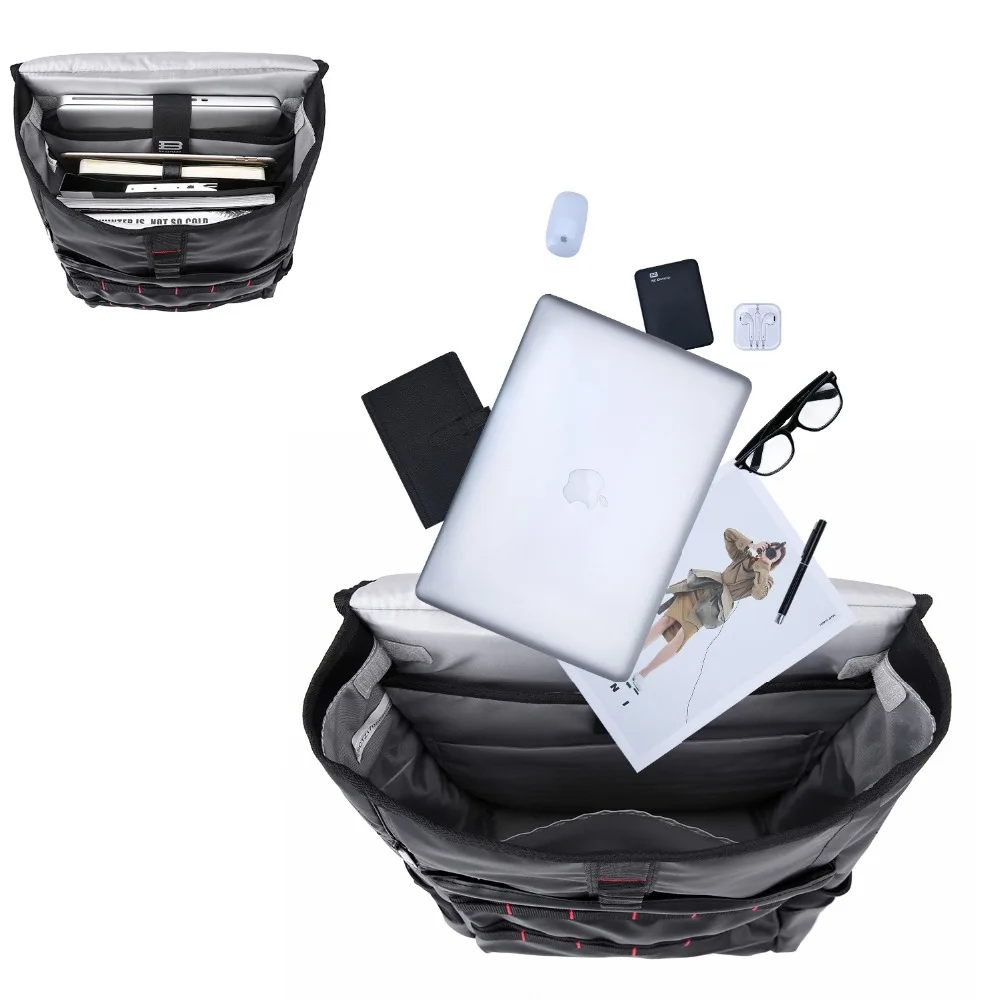 BAGSMART Новый PU кожаный рюкзак для ноутбука 15 6 дюймов Сумка модные путешествия