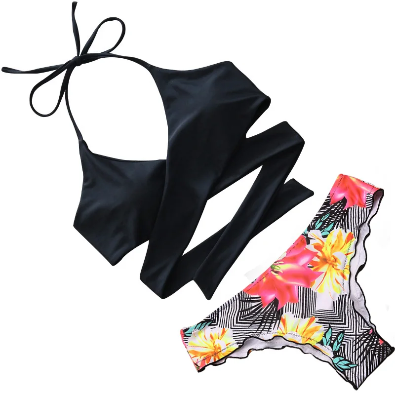 Женский купальник бикини KayVis бразильский с перекрещивающимися ремешками