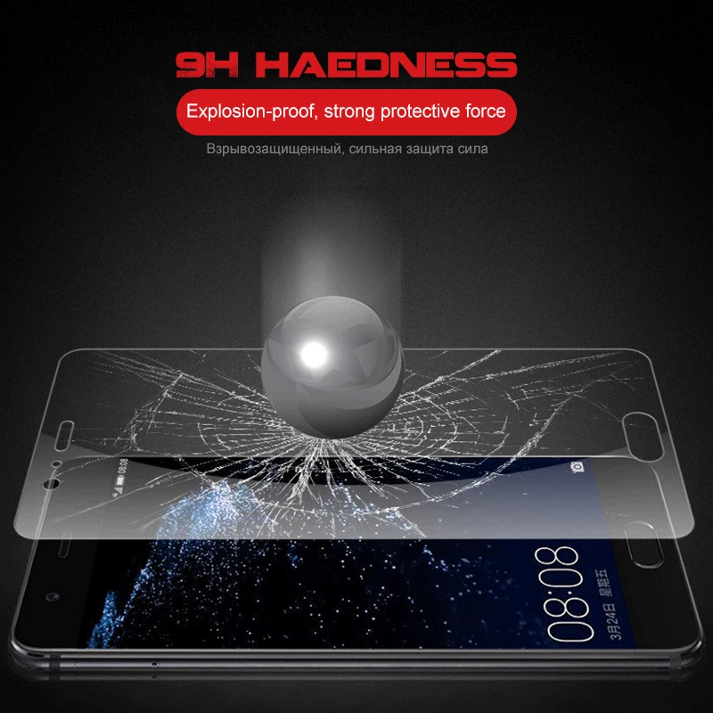 EKDME закаленное стекло для huawei mate 7 8 9 S 4X P8 P9 Lite P10 Plus Защитная пленка для экрана для Honor 7 4C стеклянная пленка