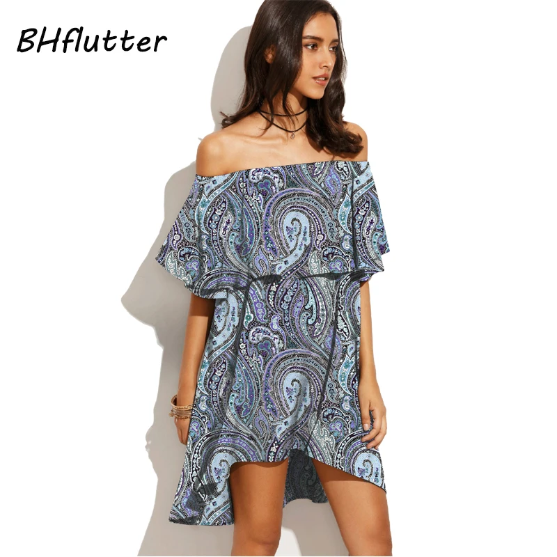 Платье BHflutter женское короткое с воротником-лодочкой пикантные вечерние платья