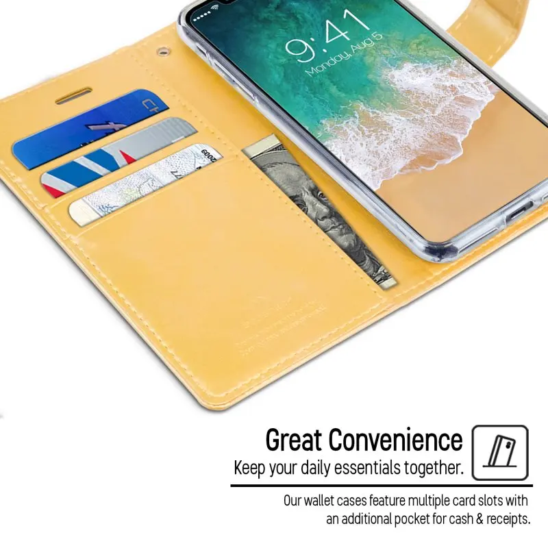 Mercury Goospery Blue Moon Diary кожаный магнитный Флип Бумажник чехол для iPhone XS XR Xs MAX