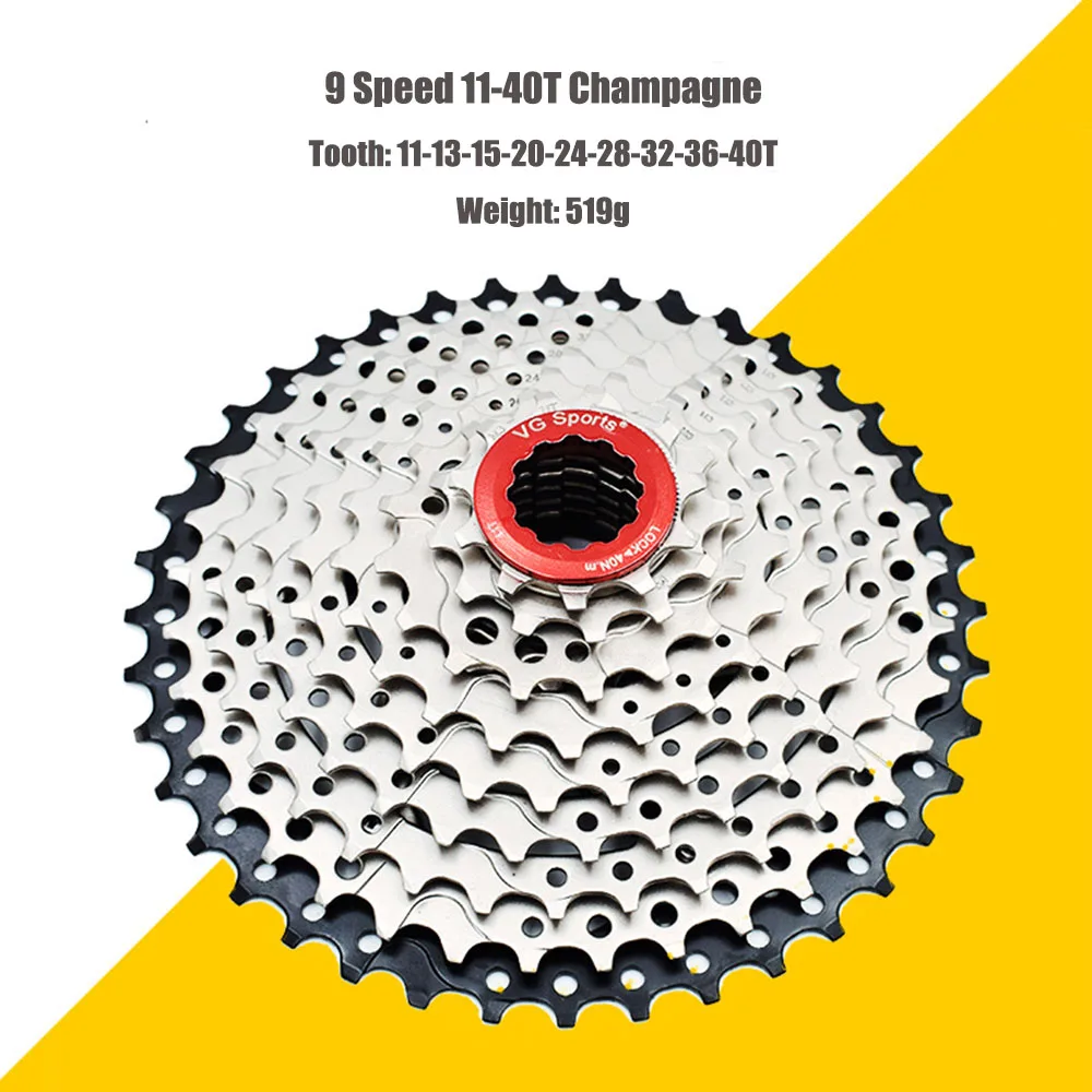 Звездочка для велосипеда Shimano Sram cdg cog 9 Velocidade 9 V 9 S 11-32 T/34 T/36 T/40 T/42 T/46 T/50 T VG Спорт - Цвет: 9 Speed 11-40T BS