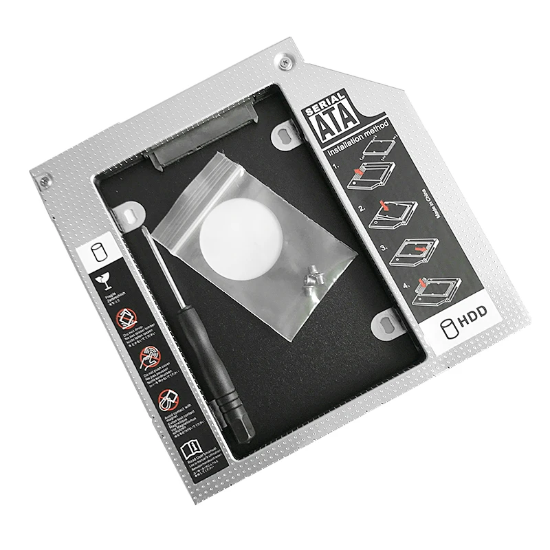 12 7/9 5 мм/9 мм алюминиевый жесткий диск Bay Универсальный Ssd Hd SATA HDD Caddy Adapter для Cd
