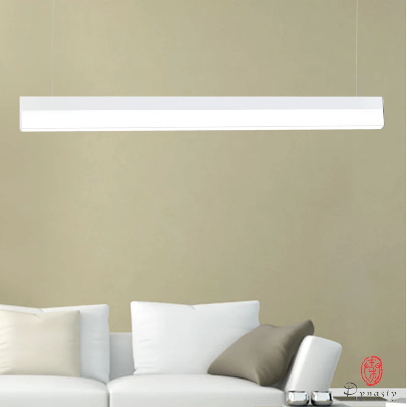 

Acrylic LED Modern Office Hanging Lights Contemporary Aluminum Pendant Conference Room Super Market Exhibition Lighting Dynasty