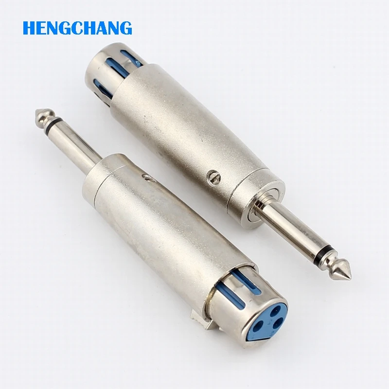 

6.5mm mono plug to XLR conversion 6.35mm plug to XLR female adapter 1pcs