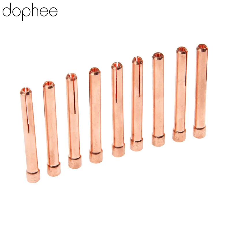 dophee 10pcs 3/32&quot 10N24 TIG Collet Tips For WP17 18 26 Welding Torch Series Miller Diamondback DB17 and DB26 Torches New |
