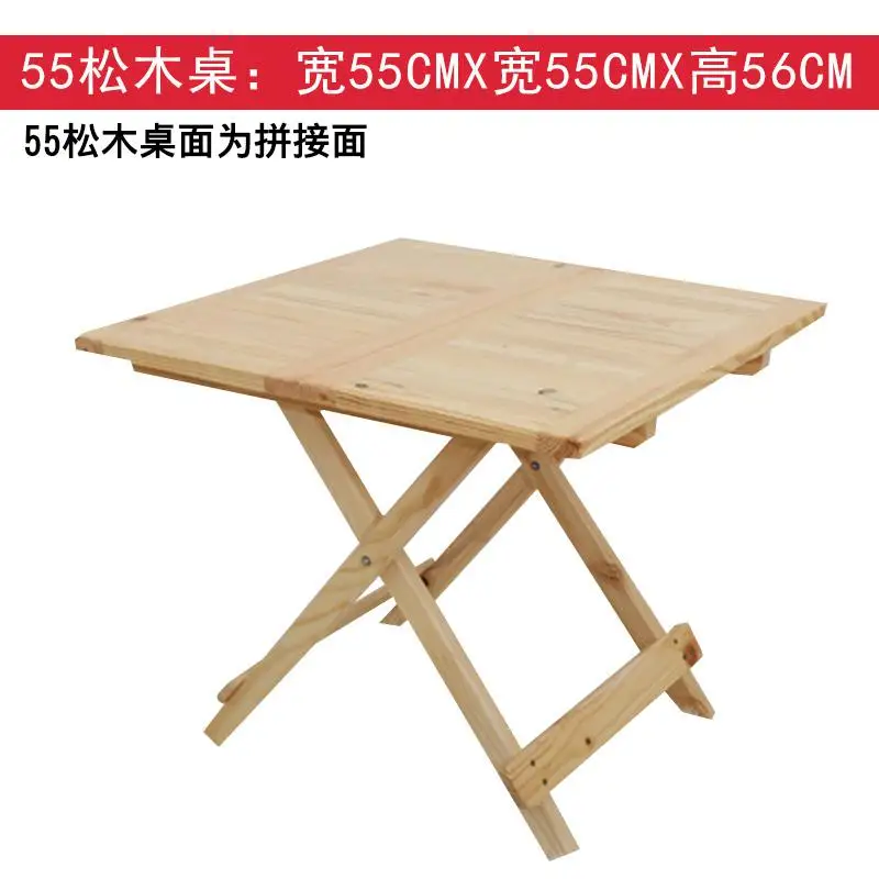style4 Solid Wood Folding Table Home Kitchen Eating Table Small Apartment Two People Four People Portable Table Modern Dinning Table - Цвет: style4