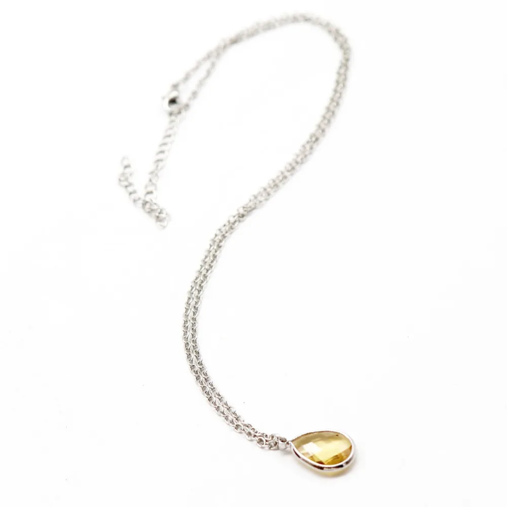 Новое модное акриловое хрустальное ожерелье с капельками воды и кулоны для