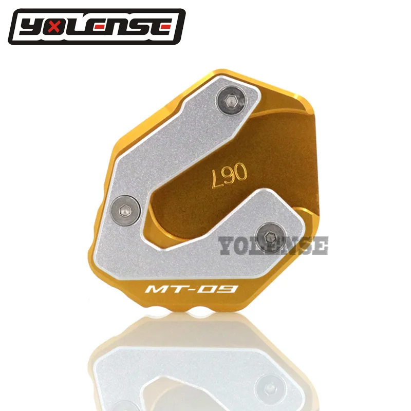 Gold-MT09 Для YAMAHA MT-09 MT 09 MT09 Tracer 900 XSR900 XSR 900- мотоцикл Kickstand подножка боковая подставка удлинитель увеличенная пластина - Цвет: Gold-MT09