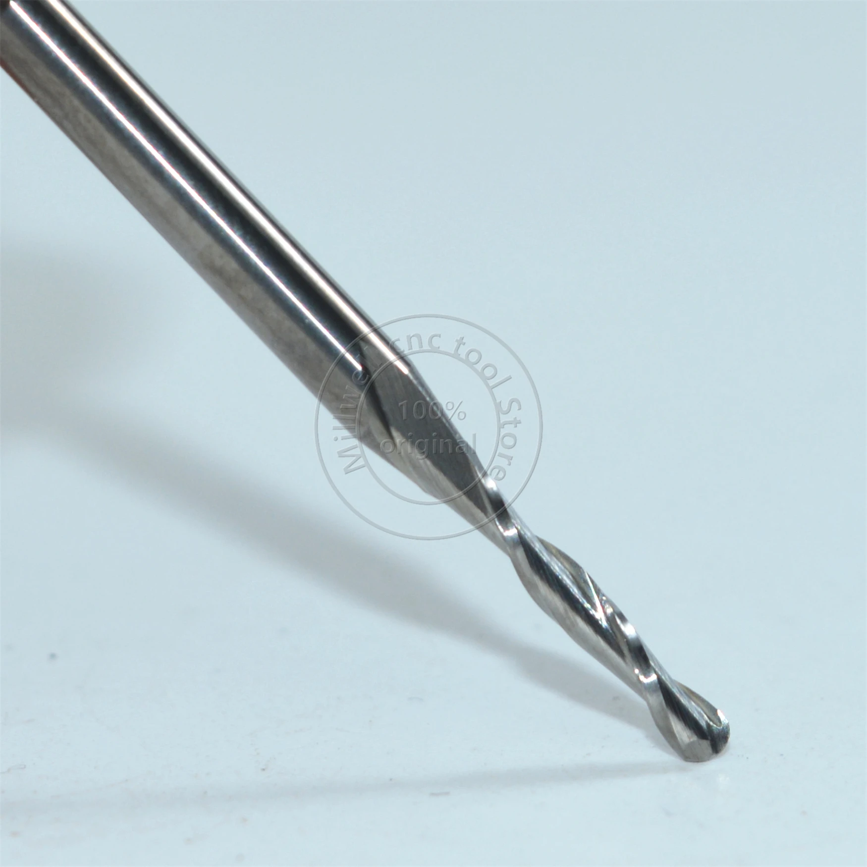 10 PCS-3.175mm* 2,0 мм* 12 мм, станок с ЧПУ вставной Бур, фрезерование цельной твердосплавной ФРЕЗОЙ, 2 флейта мяч Концевая мельница, рельеф Деревообработка бит