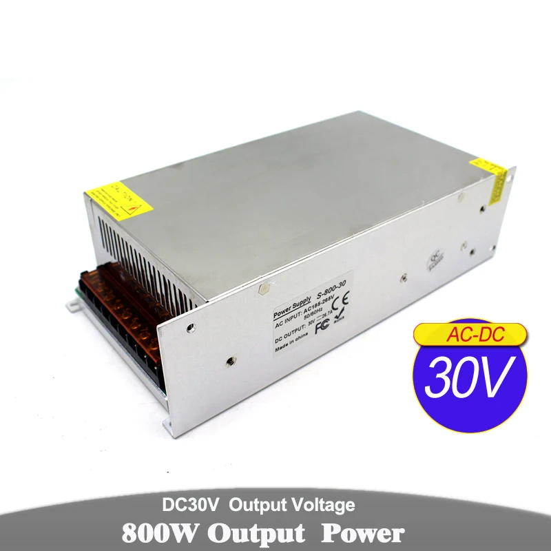 DC30V 26 7a 800 Вт импульсный источник питания для 3D принтера светодиодный контроль