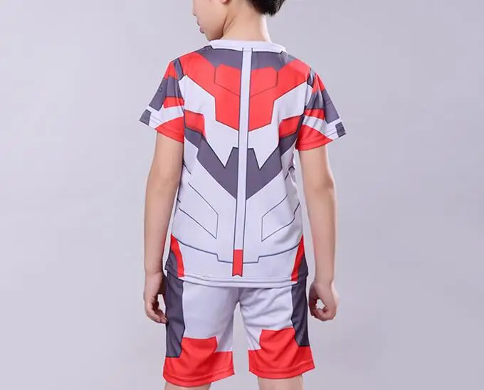 Детский костюм Ultraman с короткими рукавами для костюмированной вечеринки детский для ребенка для мальчика, костюм Ultraman dyna tiga для девочки, костюм Ultraman, быстросохнущая рубашка, одежда