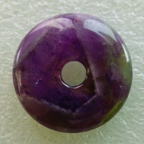(4 шт./лот) оптовая продажа натуральные аметисты подвеска в виде пончика бусина 30х5