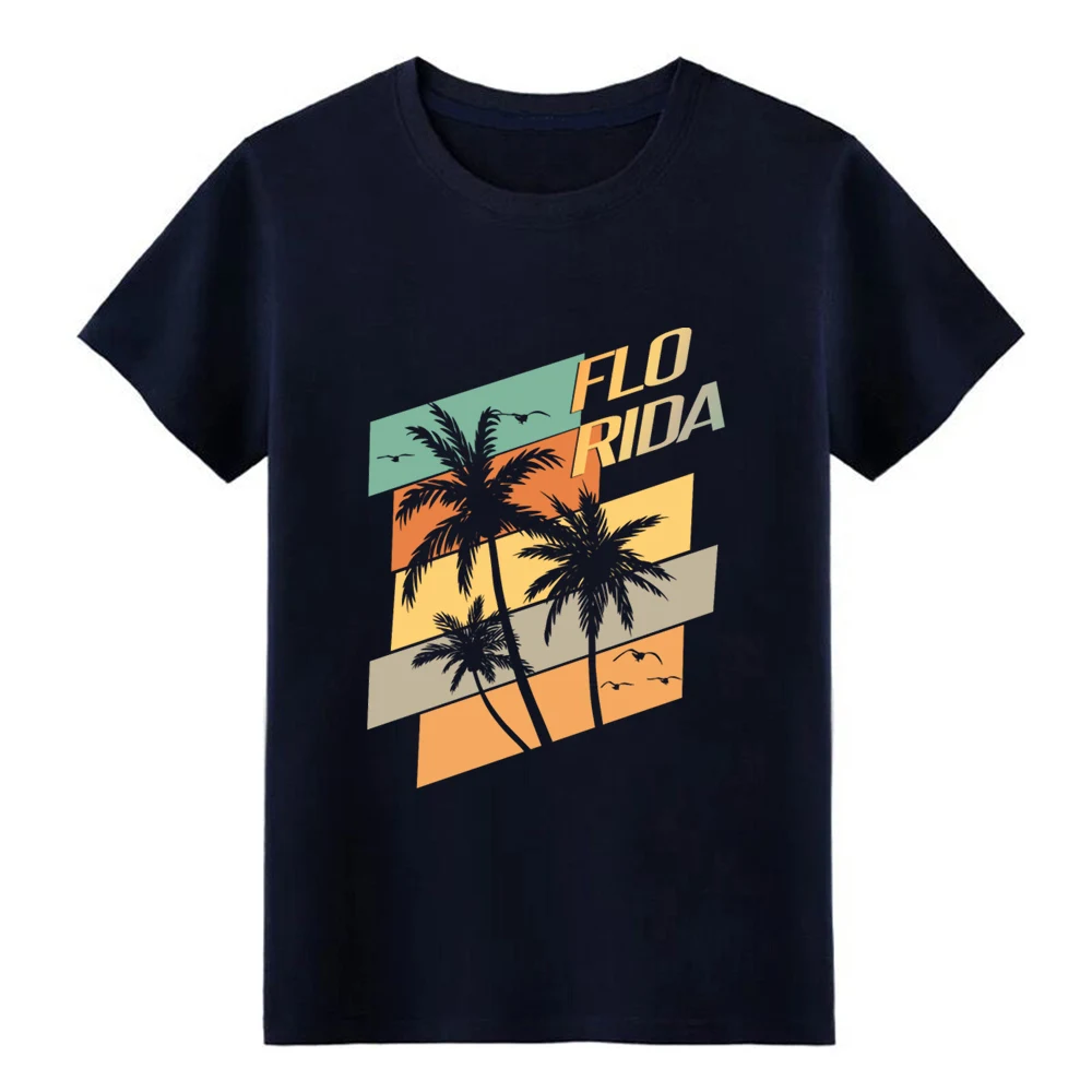 Футболка из хлопка с принтом в стиле ретро Palms &amp amp Seagulls хлопковая S-XXXL знаменитая