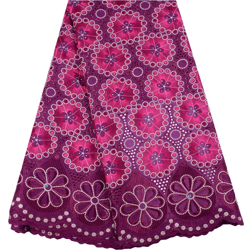 Latest High Quality Swiss Voile Lace In Switzerland African Dry Cotton Fabric With Stones For Woman Dress Y1467 | Дом и сад