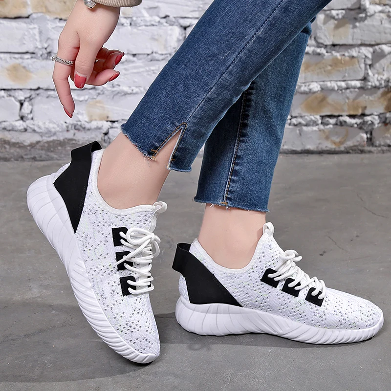 Женская обувь Новинка 2019 года модная tenis feminino легкая дышащая сетчатая женская
