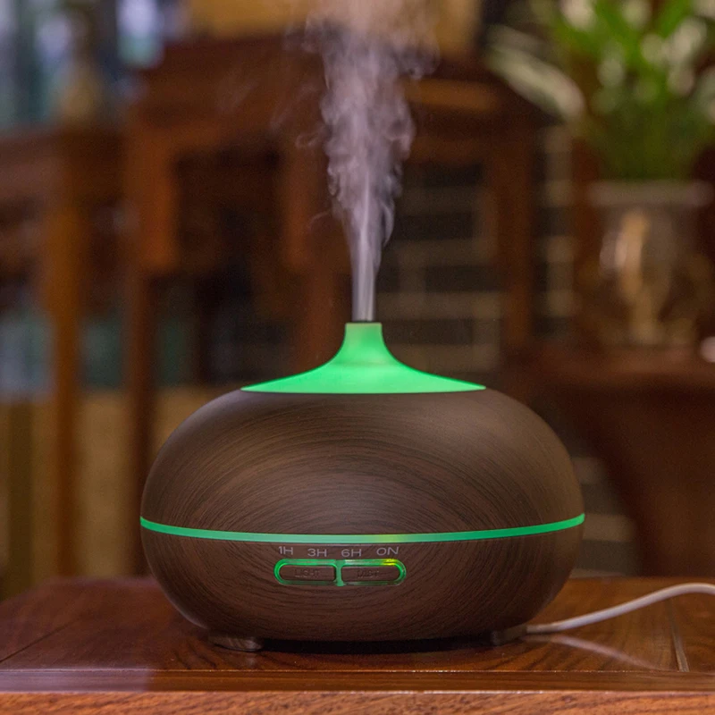 Diffuserlove Cool Mist Humidifier 300ml Wood Grain Usb Ultrasonic Aroma Essential Oil Diffuser for Office Bedroom Living Room | Дом и сад