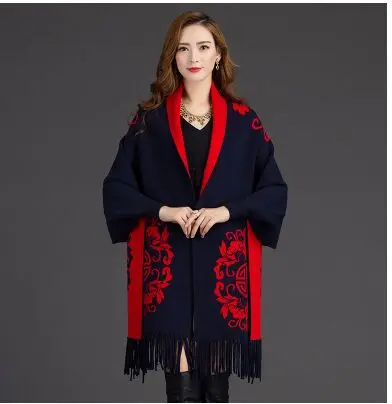 Брендовая модная Женская осенне зимняя теплая шерстяная смесь с цветочным