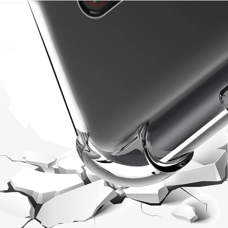 Чехол для Xiaomi Mi Pocophone F1 мягкий прозрачный чехол из ТПУ с подушкой безопасности